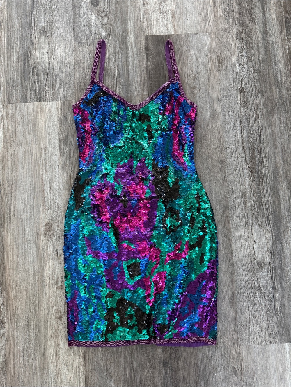 Sequin Bodycon Dress in Multicolor